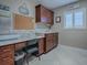 Home office with built-in desk and cabinets at 3590 Ithaca Ter, The Villages, FL 32163