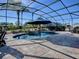 Screened pool and patio area at 3590 Ithaca Ter, The Villages, FL 32163