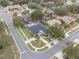 Aerial view of a single Gathering home with a large yard at 4520 Abaco Dr, Tavares, FL 32778