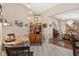 Charming dining area with wood table and unique light fixtures at 6525 Borg St, Leesburg, FL 34748