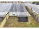 Aerial view showing the home's private backyard and screened patio at 1015 Stucki Ter, Winter Garden, FL 34787