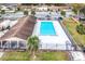 Community pool with covered seating area at 1015 Stucki Ter, Winter Garden, FL 34787