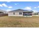 House exterior with large backyard and screened porch at 11272 Stewart Loop, Oxford, FL 34484