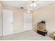 Bedroom featuring a ceiling fan, carpeting and a closet at 118 Shomate Dr, Longwood, FL 32750