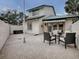 Private patio with seating area and flagpole at 1235 Avenida De Las Casas, The Villages, FL 32159