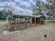 Spacious wooden chicken coop with hanging plants, offering ample space for birds at 1392 Sw 103Rd Ave, Webster, FL 33597