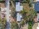 Aerial view of a single Gathering home with a backyard and above ground pool at 1395 Morningside St, Mount Dora, FL 32757