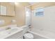 Clean bathroom with a bathtub, toilet and vanity at 1395 Morningside St, Mount Dora, FL 32757