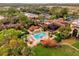 Resort-style pool with lounge chairs and landscaping at 14 Camino Real Blvd # 14, Howey In The Hills, FL 34737