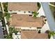 Overhead view of a home's roof and backyard at 1521 Trenton Ln, The Villages, FL 32162