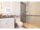 Modern bathroom with updated fixtures and stylish tile at 17120 Cypresswood Way, Clermont, FL 34714