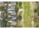 Aerial view of houses near golf course at 2334 Fenton Ave, Clermont, FL 34711