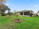 Spacious backyard with fruit trees and grassy area at 353 Ranchwood Dr, Leesburg, FL 34748