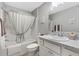 Clean bathroom with a tub shower combination at 3575 Grouby Rd, The Villages, FL 32163