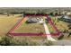 Property view showing house and large lot size at 41516 Saddle Ridge Ln, Weirsdale, FL 32195