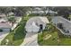 Bird's-eye view showcasing the home's curb appeal and surrounding neighborhood at 5318 Fantasy Way, Leesburg, FL 34748