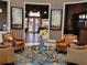 Elegant clubhouse lobby with comfortable seating at 97 Bayou Bend Rd, Groveland, FL 34736