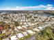 Aerial view of a large mobile home community near the lake at 1026 Capella Dr, Tavares, FL 32778