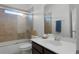 Clean bathroom with a shower/tub, toilet, and vanity at 16428 Good Hearth Blvd, Clermont, FL 34711