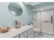 Bathroom featuring a shower, toilet and vanity at 1660 1St St, Clermont, FL 34711