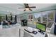 Sunroom with lake views, offering ample natural light and relaxing atmosphere at 1660 1St St, Clermont, FL 34711