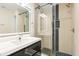 Bathroom with modern vanity and a walk-in shower at 2001 Sanford Ave, Sanford, FL 32771