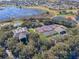 Aerial of community amenities including tennis courts and pool at 25141 Clifford Hl, Leesburg, FL 34748