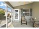 Relaxing screened porch with comfy seating, perfect for enjoying the Florida weather at 3347 Empire Ave, The Villages, FL 32163
