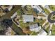 Bird's eye view of home and surroundings, near the water at 34205 Island Dr, Leesburg, FL 34788