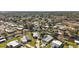 Wide view of waterfront community with many homes and canals at 34205 Island Dr, Leesburg, FL 34788