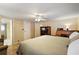 Bright bedroom with queen-size bed and built-in desk at 34205 Island Dr, Leesburg, FL 34788