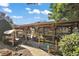 Private boat dock with covered storage at 34205 Island Dr, Leesburg, FL 34788