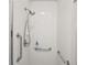 Walk-in shower with grab bars and tiled walls at 5505 Tangelo St, Leesburg, FL 34748