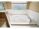 Bathroom with large oval tub and single sink vanity at 5616 Illumination Ln, Leesburg, FL 34748