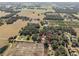 Aerial view showing the property's location in a quiet rural setting at 871 Cr 548, Bushnell, FL 33513