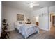 Comfortable bedroom with a double bed and en-suite bathroom at 871 Cr 548, Bushnell, FL 33513