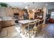 Modern kitchen with an island, stainless steel appliances, and ample cabinetry at 871 Cr 548, Bushnell, FL 33513