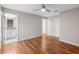 Second bedroom with hardwood floors and access to a full bath at 9334 Sw 57Th Ave, Ocala, FL 34476