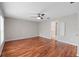 Spacious bedroom with hardwood floors, neutral walls and ceiling fan at 9334 Sw 57Th Ave, Ocala, FL 34476