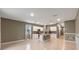 Open concept kitchen with island and stainless steel appliances at 961 Lido Dr, Howey In The Hills, FL 34737