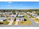 Aerial view showcasing the home's location in a quiet neighborhood at 1842 Captiva Ct, The Villages, FL 32162