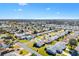 Aerial view showing a single-Gathering home's location in a neighborhood at 1842 Captiva Ct, The Villages, FL 32162