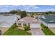 Aerial view of single-story house with well maintained lawn at 2240 Avon Loop, The Villages, FL 32162