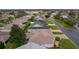 Aerial neighborhood view showing home's location and surrounding houses at 2240 Avon Loop, The Villages, FL 32162