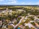 Aerial view of single-Gathering home on a tree-lined street in a residential neighborhood at 2725 Lakewood Ln, Eustis, FL 32726