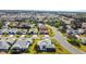 Aerial image showing a suburban neighborhood with houses and streets at 2762 Morven Park Way, The Villages, FL 32162