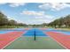 Multiple pickleball courts by a pond at 312 Brigadoon Cir # 312, Leesburg, FL 34788