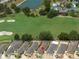 Aerial view showing home's location in a golf course community at 3253 Archer Ave, The Villages, FL 32162