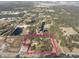 Aerial view of property, showing its boundaries and neighborhood at 3704 Warm Springs Ave, Wildwood, FL 34785