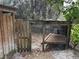 Wooden storage shed with a gate and run at 403 W Palm Ave, Bushnell, FL 33513